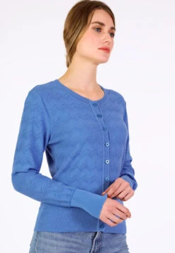 Strickjacke Manon - Royal Blue 12 Strickjacke Manon - Royal Blue -Modekleidung 03 032410045282