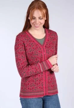 Strickjacke Christi Blossom - Pink -Modekleidung 03 062320007505