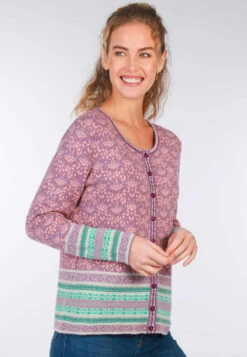 Strickjacke Renee Garland - Lavender -Modekleidung 03 062410002540