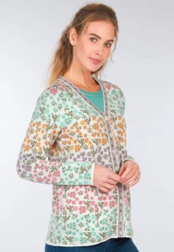 Strickjacke Christi Millefleur - Ivory -Modekleidung 03 062410010100