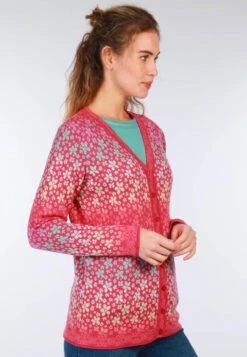 Strickjacke Christi Flower- Azalea -Modekleidung 03 062410012504