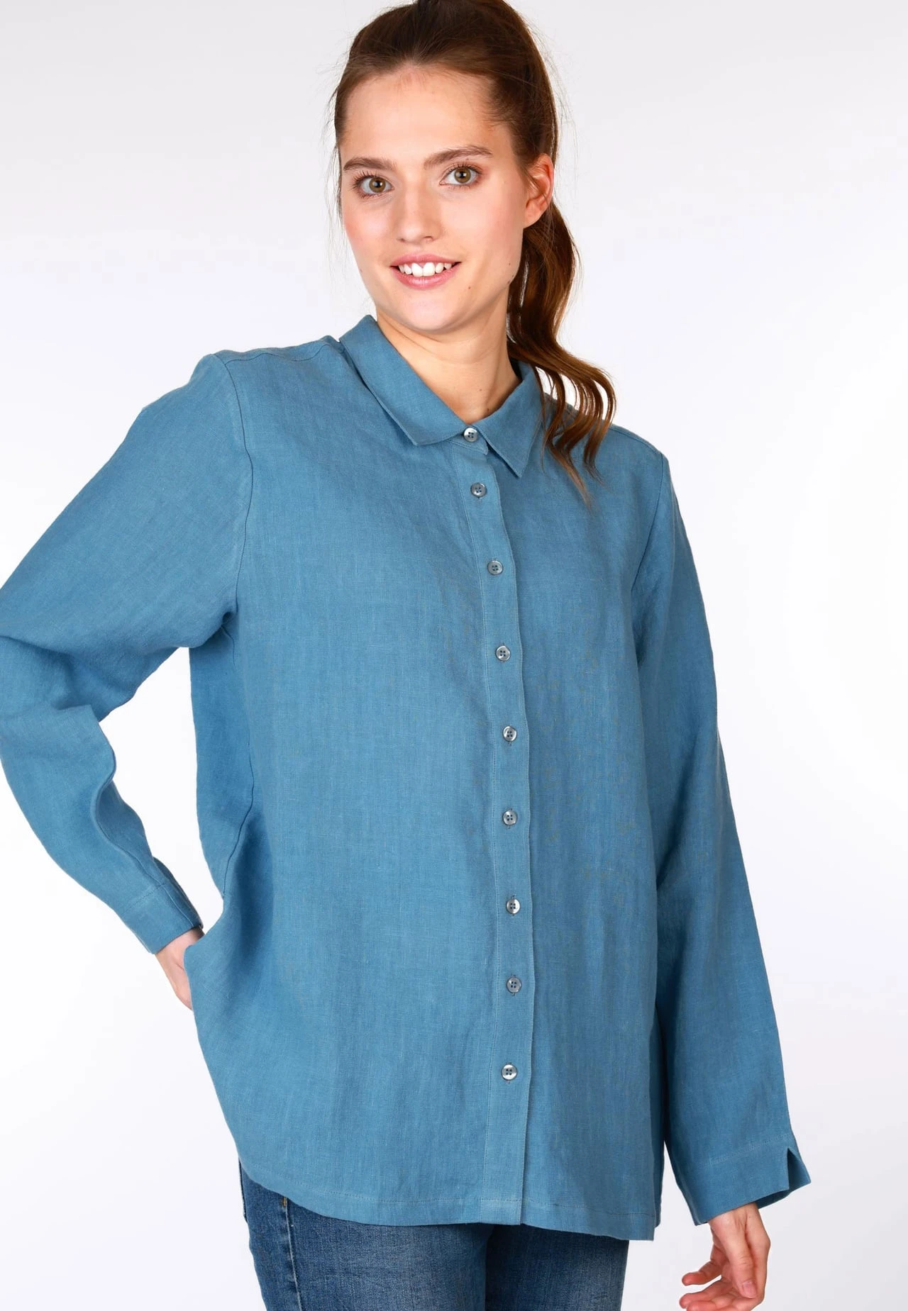 Bluse Felka - Swedish Blue 5 Bluse Felka - Swedish Blue – Bild 3