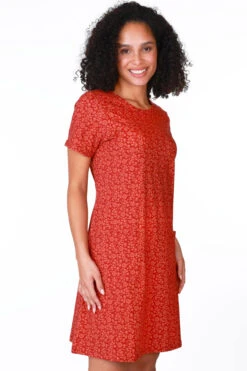 Kleid Gianna - Rubin -Modekleidung 03 082410035501