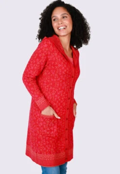 Strickmantel Britta - Rubin 10 Strickmantel Britta - Rubin -Modekleidung 03 082410065501