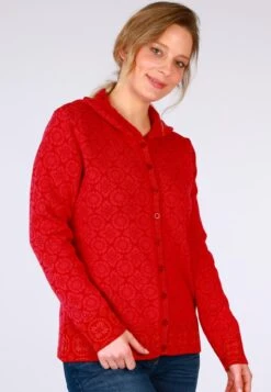 Strickjacke Adela - Rubin -Modekleidung 03 082410067501