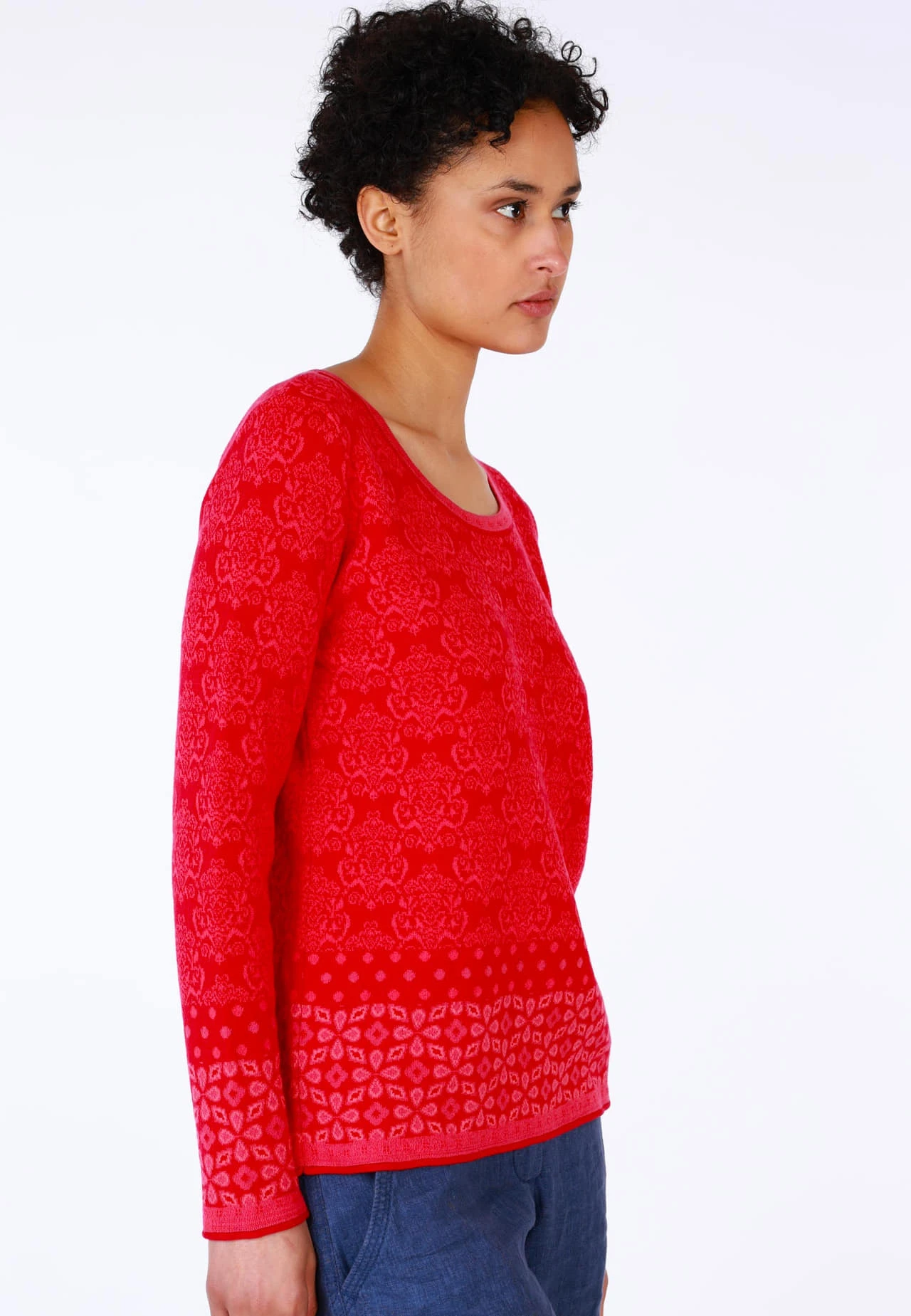 Strickpullover Annegret - Rubin 5 Strickpullover Annegret - Rubin – Bild 3