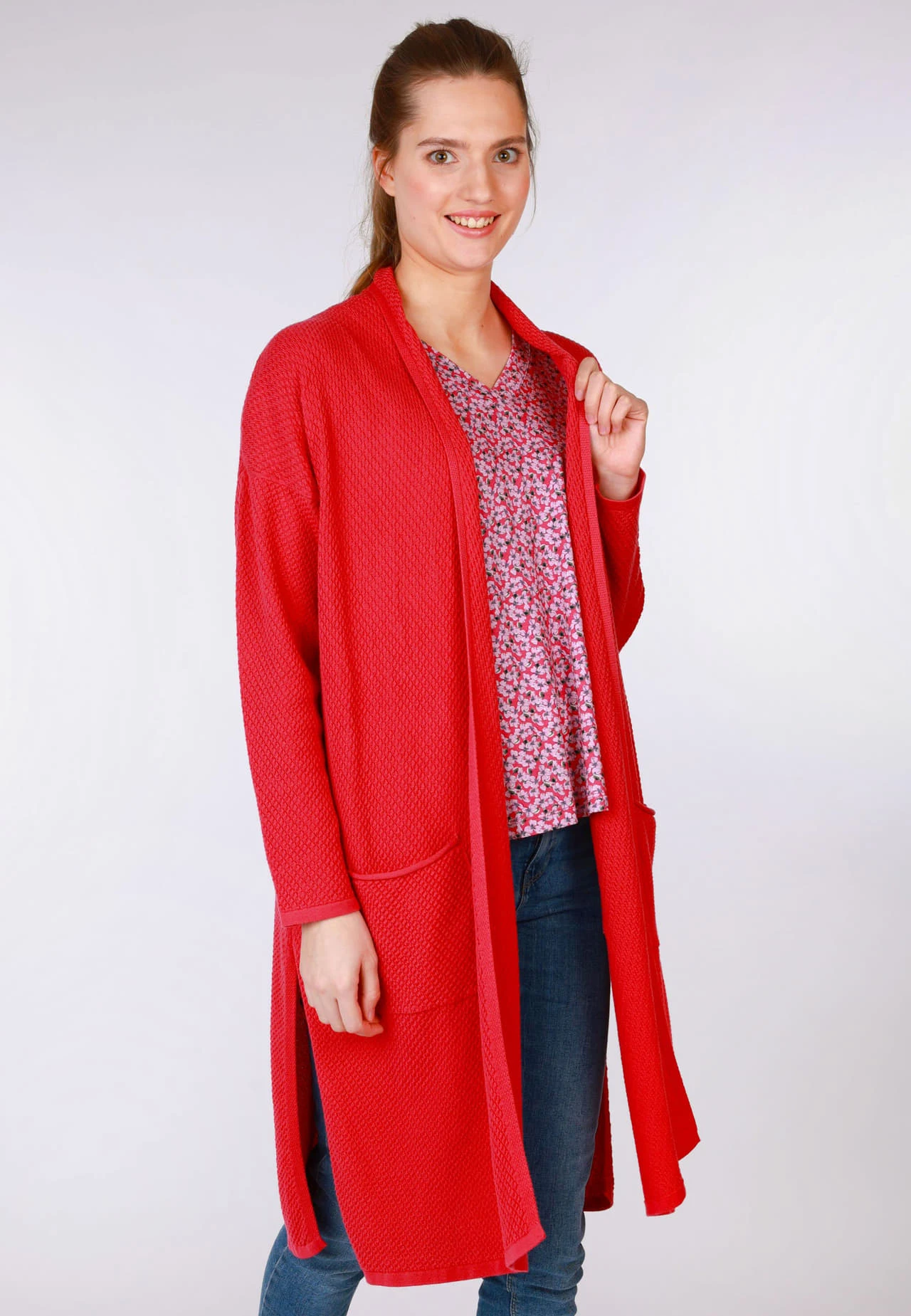 Strickjacke Ilka - Pink 5 Strickjacke Ilka - Pink – Bild 3