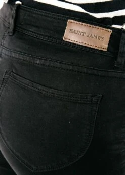 Saint James Damen Jeans Schwarz 7 Saint James Damen Jeans Schwarz -Modekleidung 0429 16 3 noir emelinecouleur 52