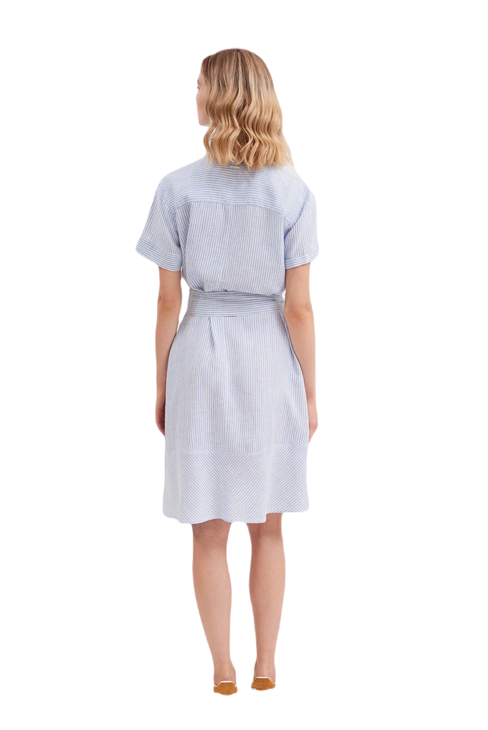 Saint James Maritimes Leinenkleid Christina Mit Dünnen Streifen 4 Saint James Maritimes Leinenkleid Christina Mit Dünnen Streifen – Bild 2