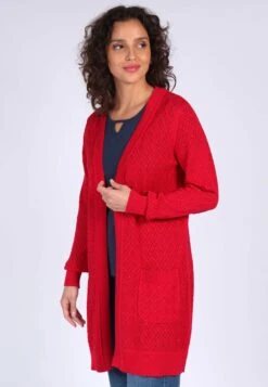 Strickmantel Viola - Rubin 13 Strickmantel Viola - Rubin -Modekleidung 05 032310005501