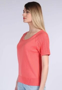 Strickshirt Lina - Peach -Modekleidung 05 032310010479