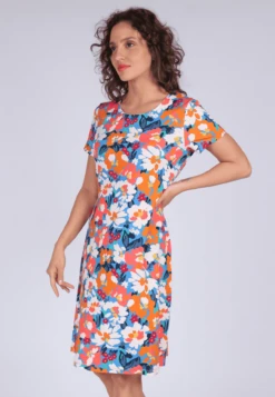 Kleid Jolie Summer Bouquet - Riviera 13 Kleid Jolie Summer Bouquet - Riviera -Modekleidung 05 032310026326