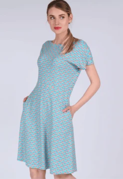 Kleid Meghan Spring Feather - Riviera -Modekleidung 05 032310030326