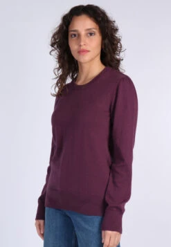 Strickpullover Alba - Plum -Modekleidung 05 032320050512