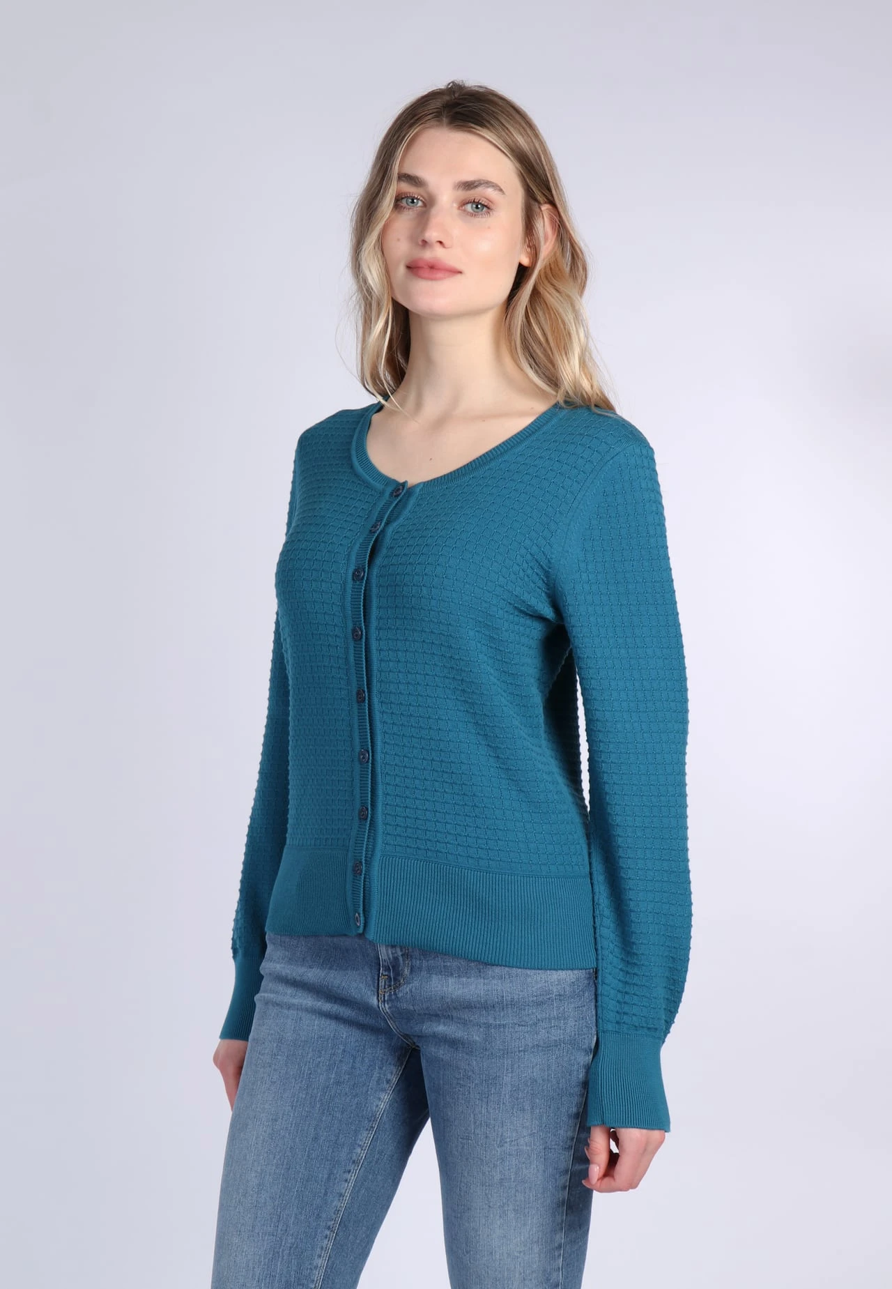Strickjacke Manon - Deep Ocean 6 Strickjacke Manon - Deep Ocean – Bild 4