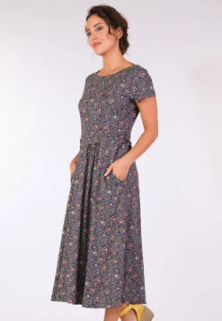 Kleid Malind Flower Paisley - Navy -Modekleidung 05 032410005311