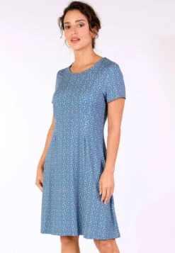 Kleid Jolie Flower Parade - Royal Blue -Modekleidung 05 032410013282