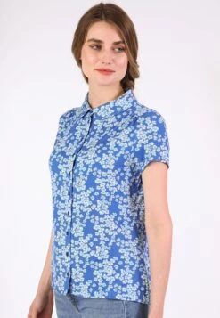Bluse Andy Cherry Blossom - Royal Blue -Modekleidung 05 032410033282