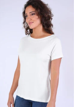 T-Shirt Zoe Solid - Ivory -Modekleidung 05 032410038100