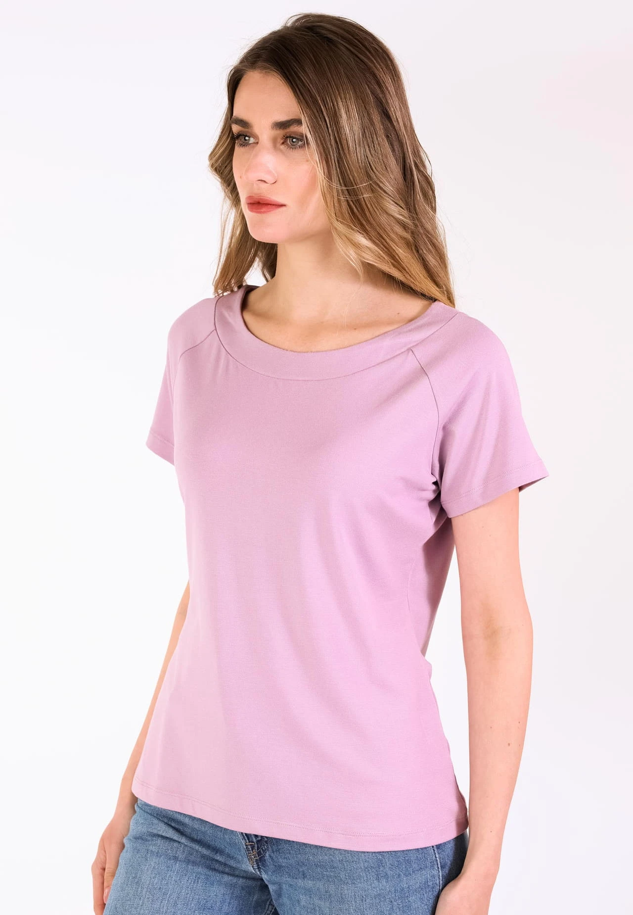 T-Shirt Zoe Solid - Pansy 6 T-Shirt Zoe Solid - Pansy – Bild 4