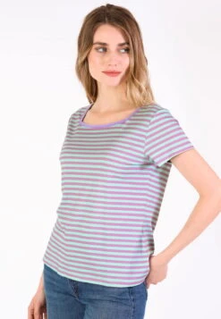 T-Shirt Tal Stripe - Fresh Mint -Modekleidung 05 032410041264