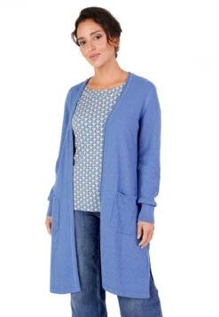 Strickmantel Emma - Royal Blue -Modekleidung 05 032410044282