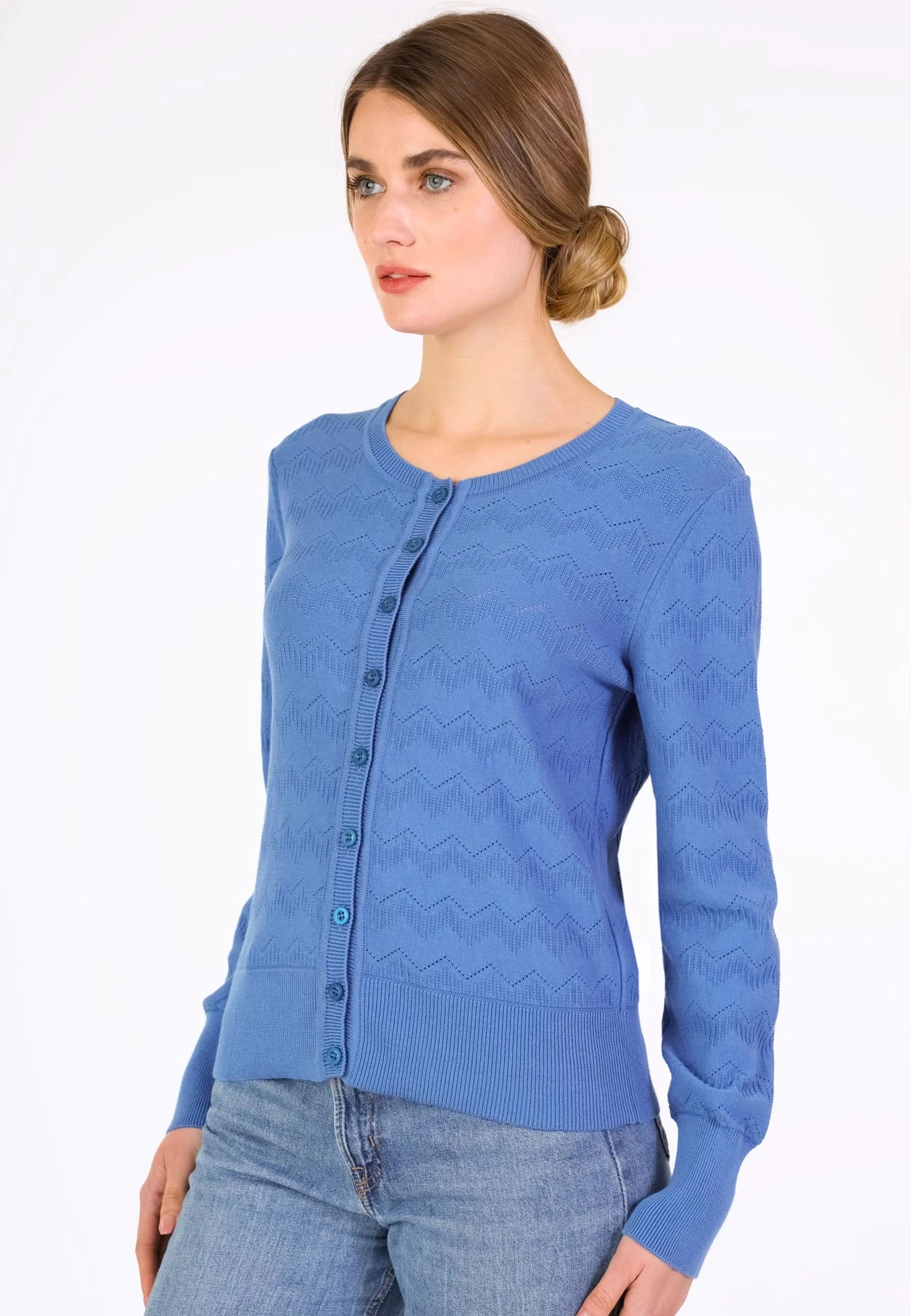 Strickjacke Manon - Royal Blue 6 Strickjacke Manon - Royal Blue – Bild 4