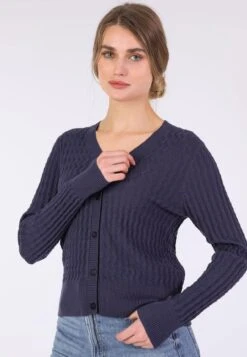 Strickjacke Carlotte - Navy -Modekleidung 05 032410047311