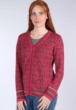Strickjacke Christi Blossom - Pink -Modekleidung 05 062320007505
