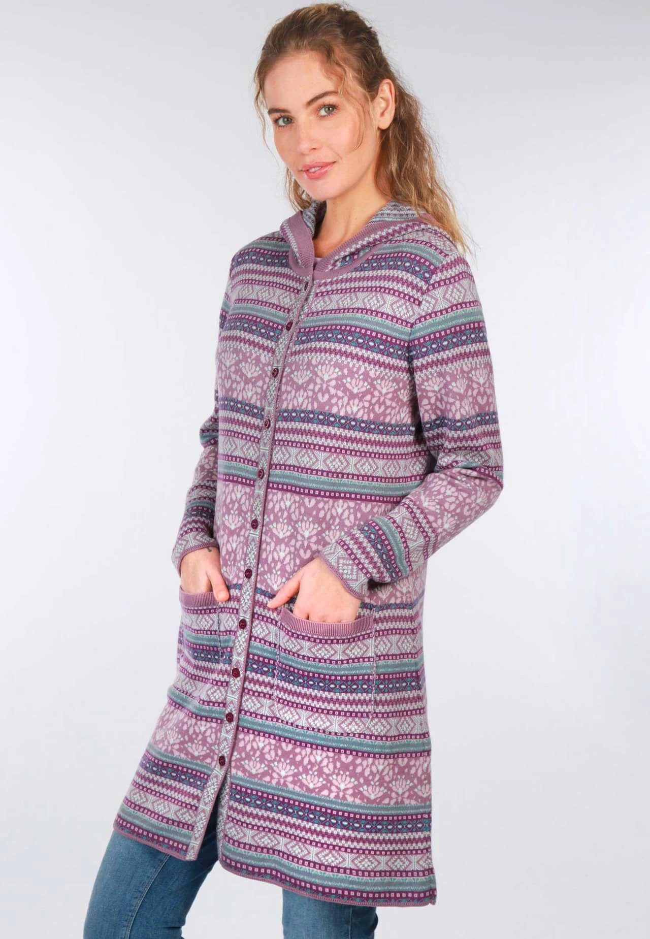 Strickmantel Jordis Garland - Lavender 6 Strickmantel Jordis Garland - Lavender – Bild 4