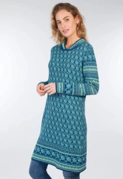 Strickkleid Benja Rose - Deep Ocean -Modekleidung 05 062410004328