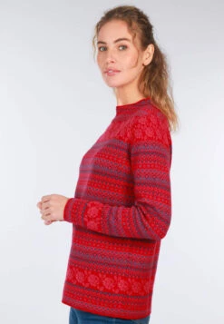 Strickpullover Sofia Rose - Rubin -Modekleidung 05 062410007501