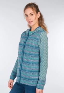 Strickjacke Freya Tulip Bow - Azure -Modekleidung 05 062410008314