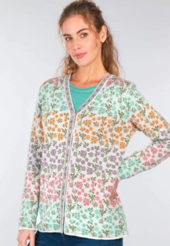 Strickjacke Christi Millefleur - Ivory -Modekleidung 05 062410010100