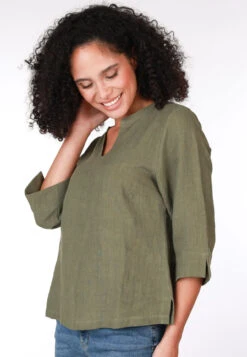 Bluse Emina - Olive -Modekleidung 05 082410017204