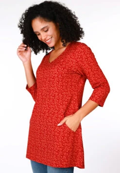 Tunika Grecita - Rubin -Modekleidung 05 082410036501