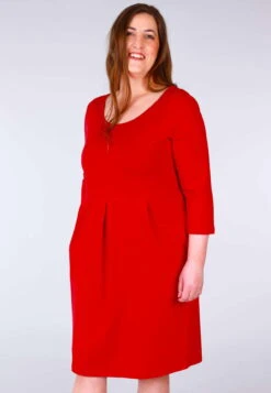 Kleid Jola Solid - Rubin -Modekleidung 05 082410058501