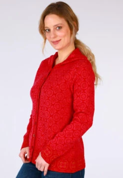 Strickjacke Adela - Rubin -Modekleidung 05 082410067501