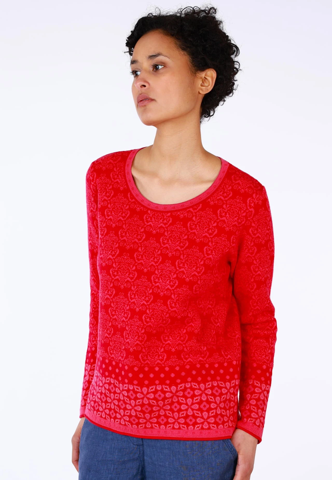 Strickpullover Annegret - Rubin 6 Strickpullover Annegret - Rubin – Bild 4