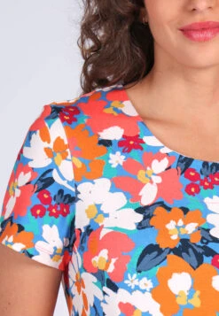 Kleid Jolie Summer Bouquet - Riviera 14 Kleid Jolie Summer Bouquet - Riviera -Modekleidung 07 032310026326