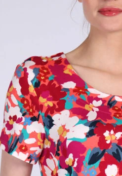 Kleid Jolie Summer Bouquet - Peach 14 Kleid Jolie Summer Bouquet - Peach -Modekleidung 07 032310026479