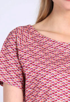 T-Shirt Zoe Spring Feather - Magenta -Modekleidung 07 032310033483