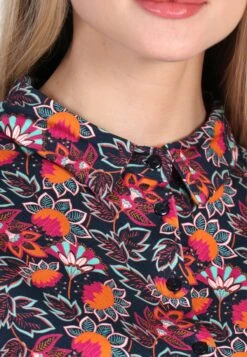 Bluse Cylita Oriental Flower - Navy -Modekleidung 07 032310043311