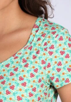 T-Shirt Jamila Little Flower - Pool -Modekleidung 07 032310055262