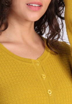 Strickjacke Manon - Dark Yellow -Modekleidung 07 032320052114