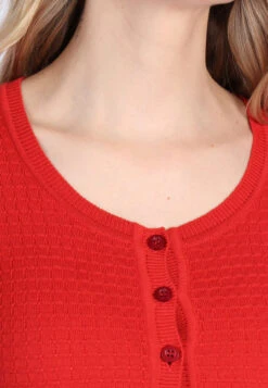 Strickjacke Manon - Burnt Orange -Modekleidung 07 032320052530