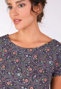 Kleid Malind Flower Paisley - Navy -Modekleidung 07 032410005311