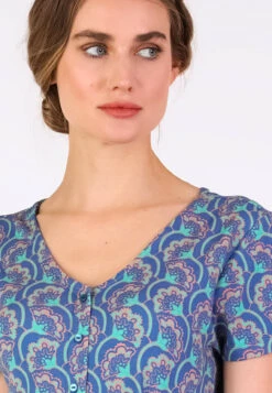 Kleid Ise Flower Parade - Royal Blue -Modekleidung 07 032410012282