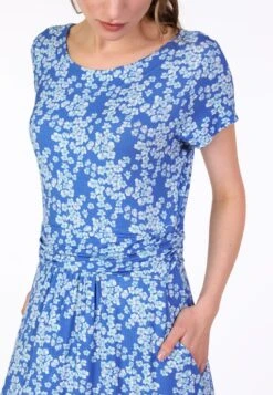 Kleid Malind Cherry Blossom - Royal Blue -Modekleidung 07 032410031282