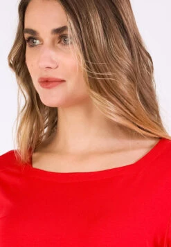 T-Shirt Constantina Solid - Poppy -Modekleidung 07 032410037489